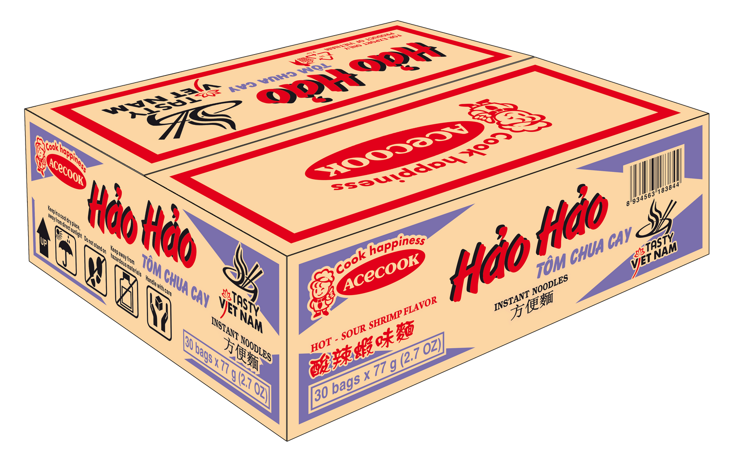 Hao Hao Hot-Sour Shrimp Flavour